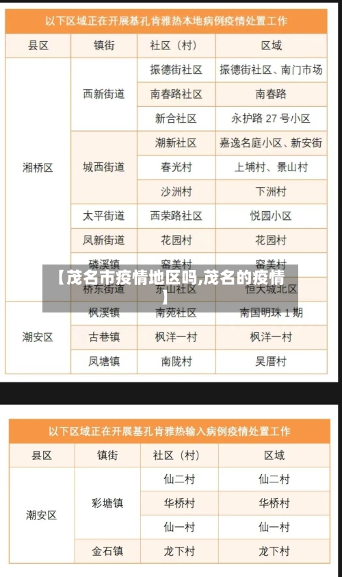 【茂名市疫情地区吗,茂名的疫情】-第3张图片