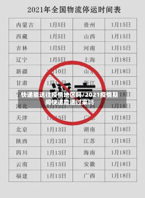 快递能送往疫情地区吗/2021疫情期间快递能送过来吗