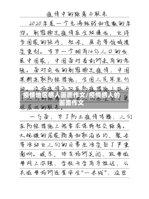 疫情地区感人画面作文/疫情感人的画面作文
