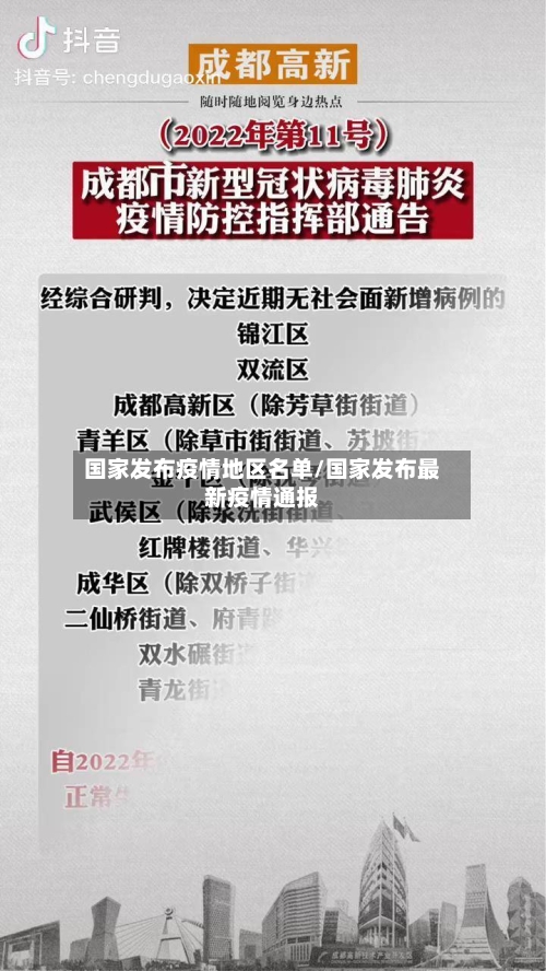 国家发布疫情地区名单/国家发布最新疫情通报