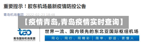 【疫情青岛,青岛疫情实时查询】
