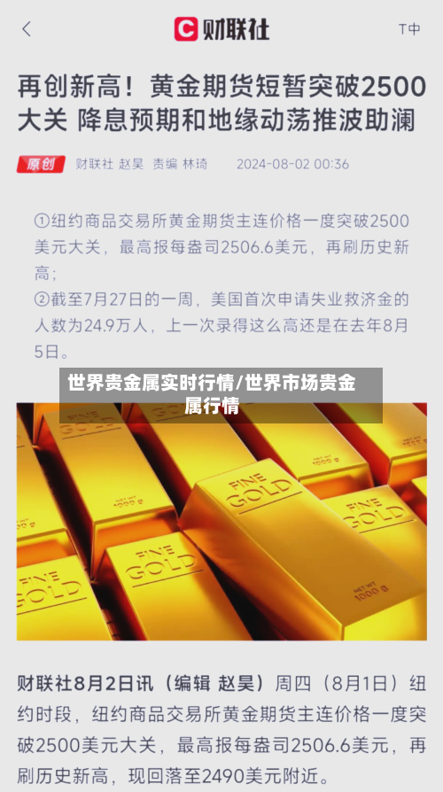 世界贵金属实时行情/世界市场贵金属行情