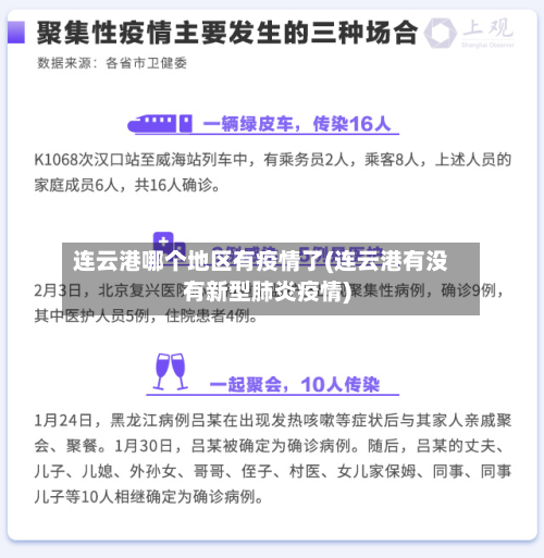 连云港哪个地区有疫情了(连云港有没有新型肺炎疫情)