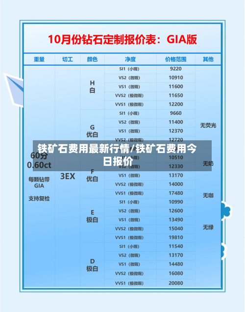 铁矿石费用最新行情/铁矿石费用今日报价