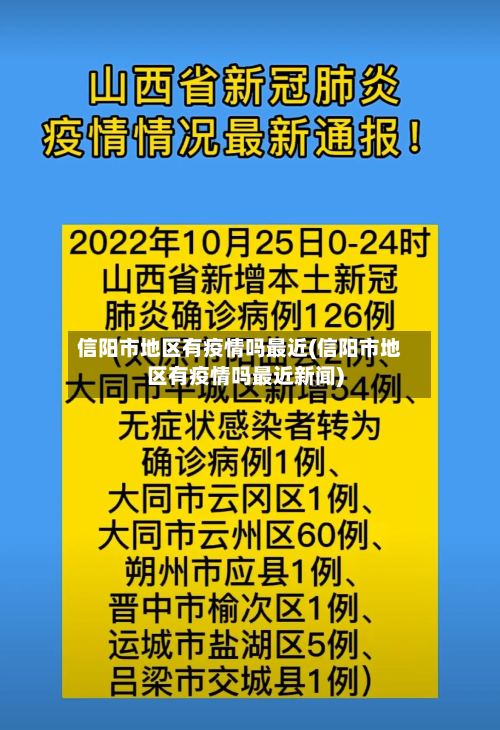 信阳市地区有疫情吗最近(信阳市地区有疫情吗最近新闻)