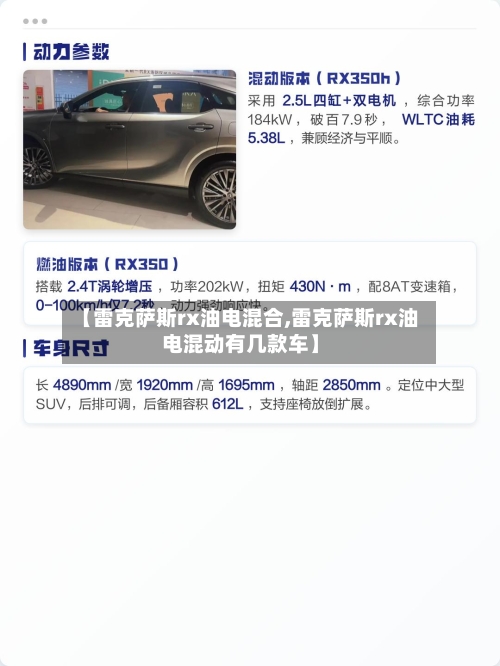 【雷克萨斯rx油电混合,雷克萨斯rx油电混动有几款车】-第1张图片