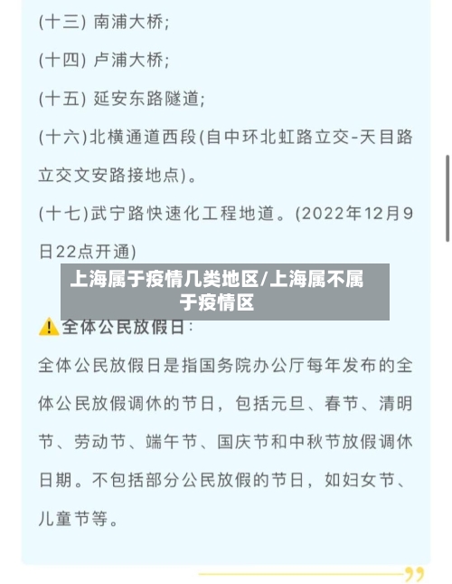 上海属于疫情几类地区/上海属不属于疫情区-第2张图片