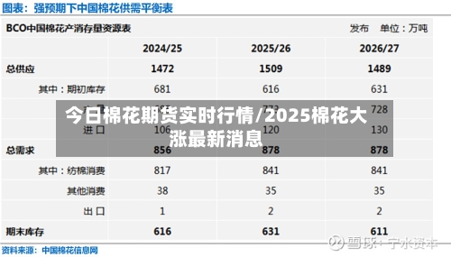今日棉花期货实时行情/2025棉花大涨最新消息-第1张图片