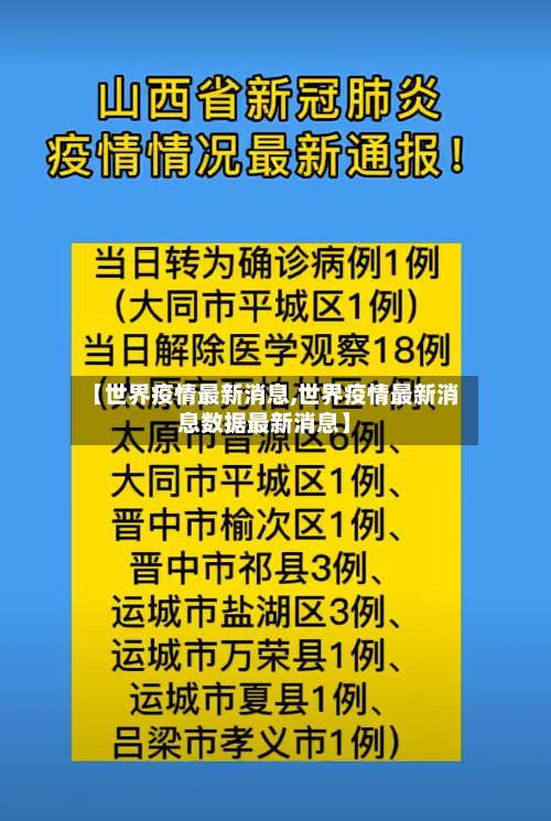 【世界疫情最新消息,世界疫情最新消息数据最新消息】-第2张图片