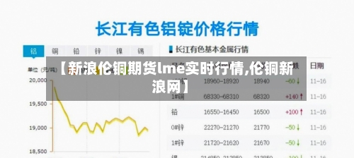 【新浪伦铜期货lme实时行情,伦铜新浪网】-第2张图片