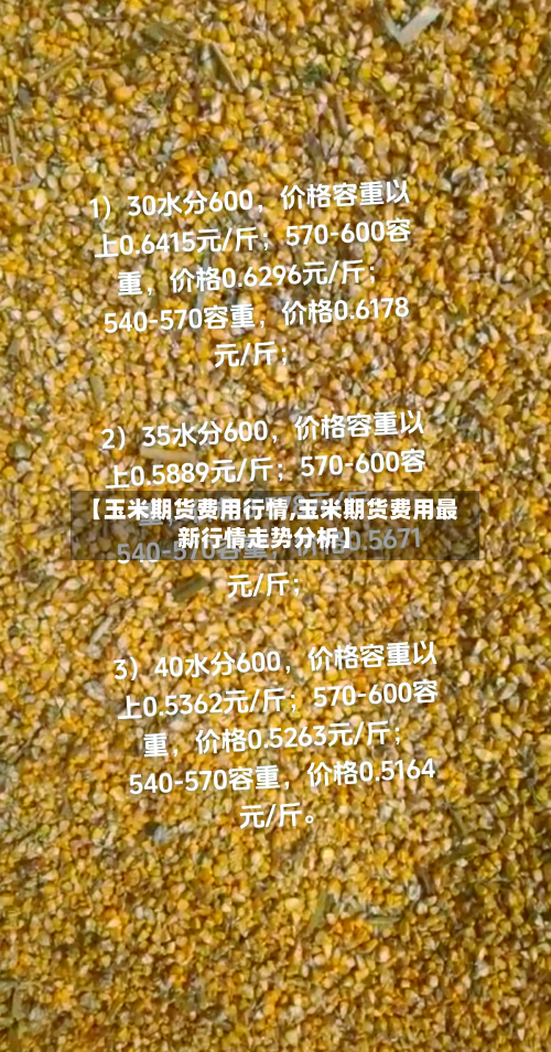 【玉米期货费用行情,玉米期货费用最新行情走势分析】-第1张图片